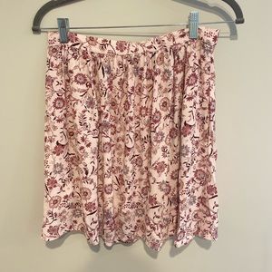 Pink Floral mini skirt